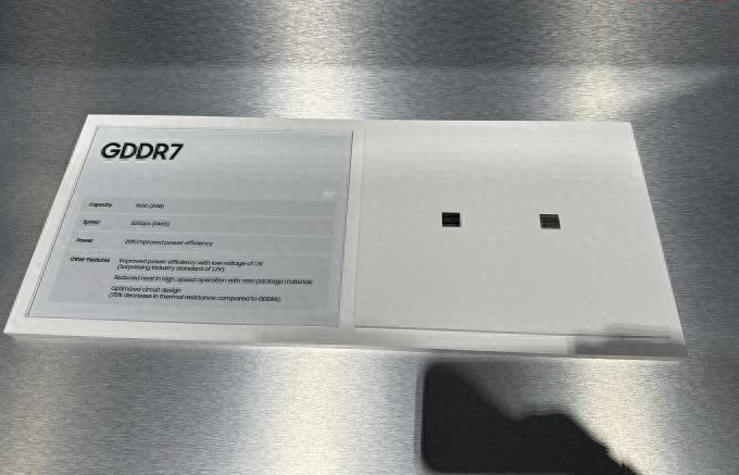 三星在英伟达GTC 2024上展示GDDR7显存，速度可达32 Gbps